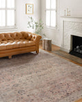 Loloi II Hathaway Collection HTH-06 Blush/Multi 2-0 x 5-0, .25 Thick, Accent Rug, Soft, Durable, Printed, Modern, Low Pile, No