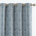 jinchan 80% Blackout Curtains for Bedroom, Geometric Patterns Drapes for Living Room, Window Treatments for Room Darkening, Grom