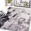 SAFAVIEH Adirondack Collection Accent Rug - 4 x 6, Grey & Black, Modern Abstract Design, Non-Shedding & Easy Care, Ideal for H