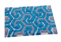 AAZEEM Traditional Door Mat (Turquoise, Cotton, 16 inch x 24 inch)