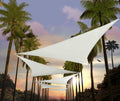 Amgo Custom Size 23' X 23' X 23' White Triangle Sun Shade Sail Upf50+ Agtapt8, Order To Make Canopy Awning, 95% Uv Blockage, Wat