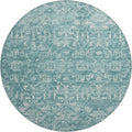 Aberdeen Ab1 Blue 8' X 8' Round Rug