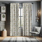 Ambesonne Floral Curtains, Vintage Garden Plants Herbs Flowers Botanical Classic Design Art, Window Treatments 2 Panel Set For L
