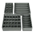 Sabmak Underwear Drawer Organiser Divider  Clothes Drawer Organisers Bedroom Storage Boxes For Bras, Underwear, Socks, Ties, Ba