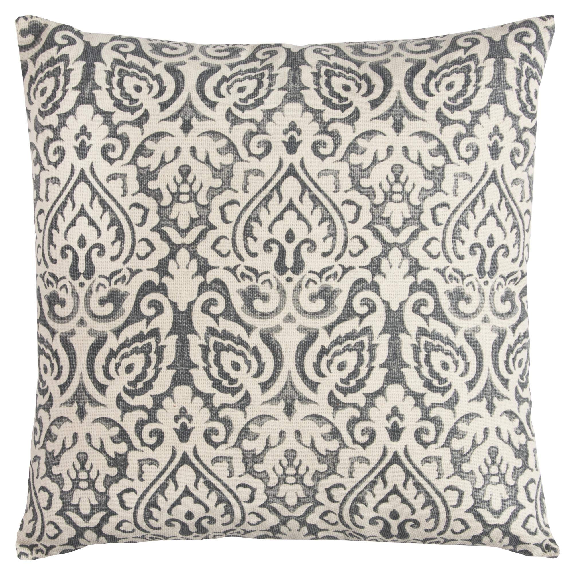 Rizzy Home | T10482 | 22"x22" Gray/Neurtral/ Decorative Pillow | Down Fill