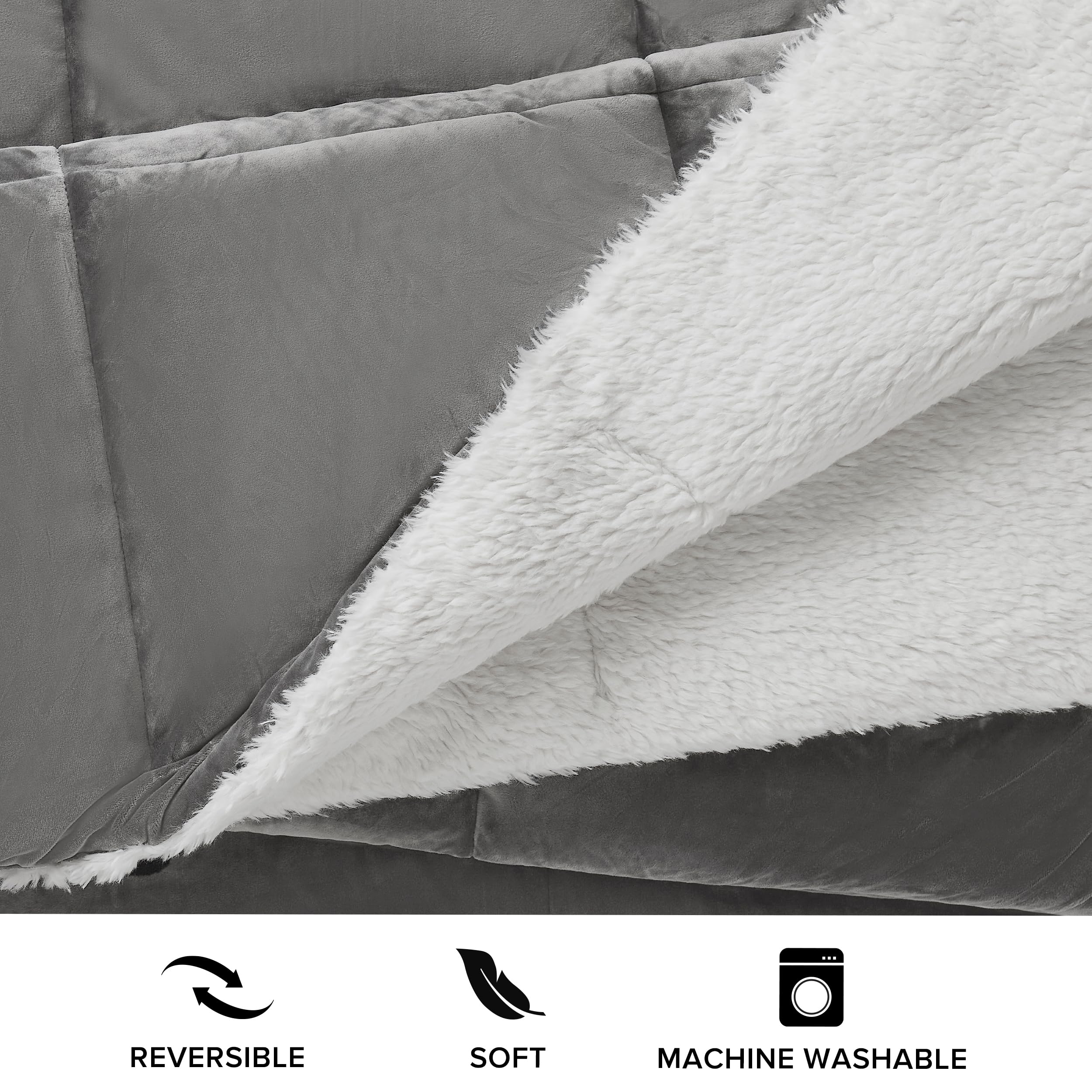 Ugg 00517 Blissful Full-Queen Comforter Set Reversible Comforter And Pillow Shams Machine Washable Soft Cozy Bedding Queen Size