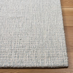 Safavieh Abstract Collection Area Rug - 9' X 12', Light Grey & Ivory, Handmade Wool, Ideal For High Traffic Areas In Living Room