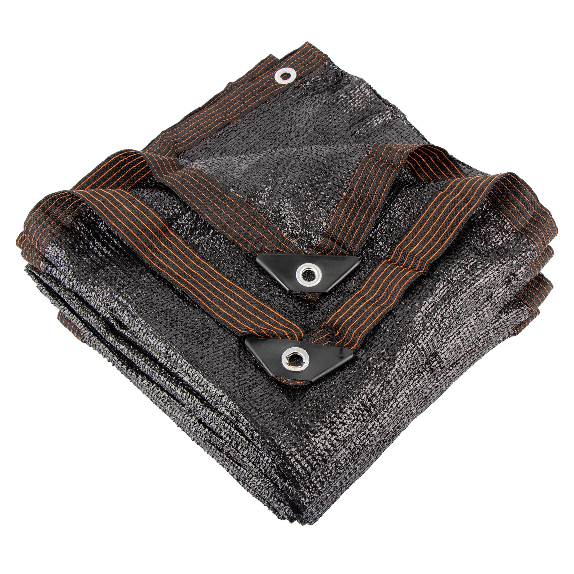 Xlimin 70% 10 X 20 Ft Black Shade Cloth, Outdoor Sunblock Shade Cloth With Grommets, Durable Sun Shade Netting Shading Antifreez