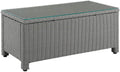 Crosley Furniture Bradenton All Weather Rattan Wicker Outdoor Coffee Table for Patio, Deck, Porch, Gray