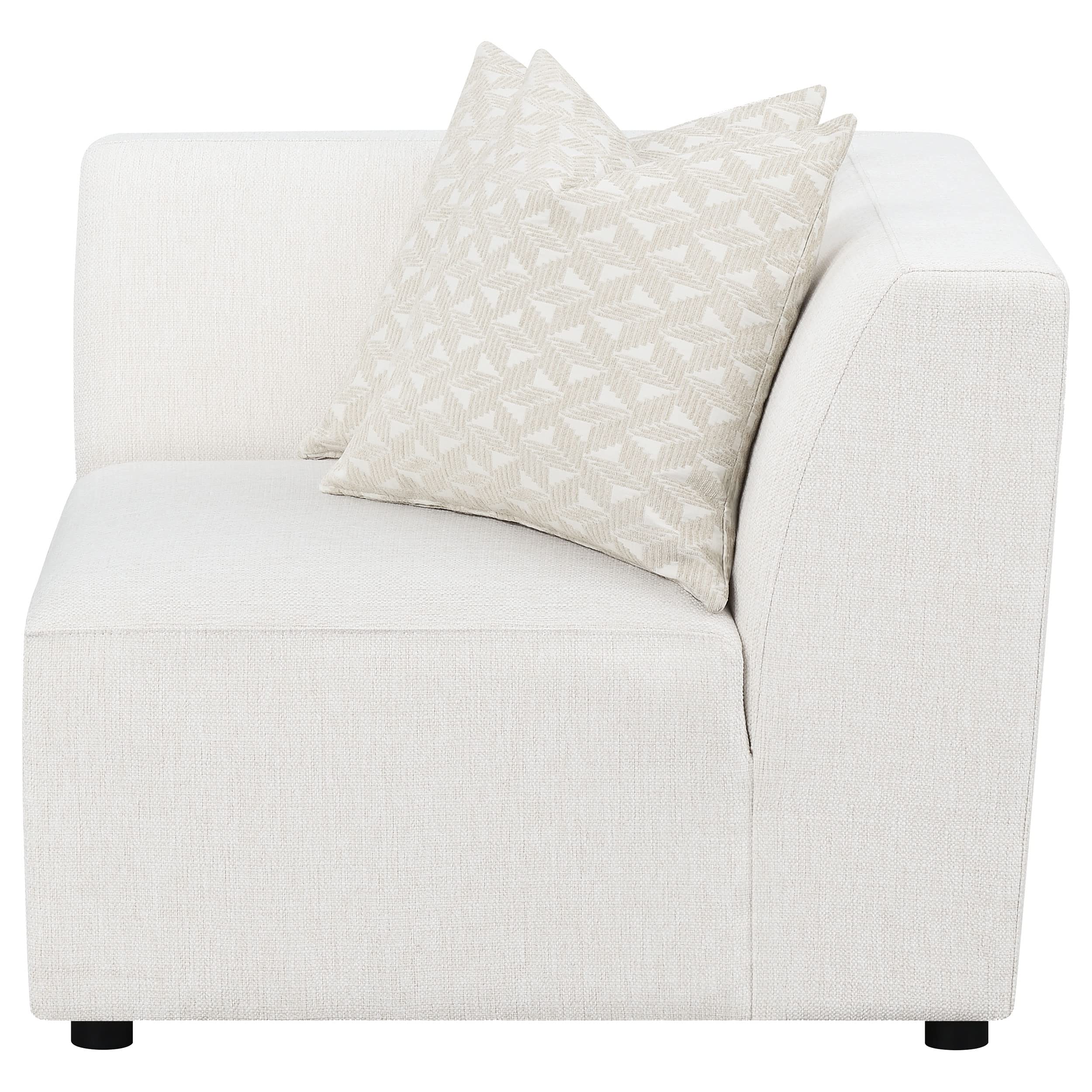 Coaster Home Furnishings Freddie Upholstered Corner Pearl