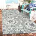 Ileading Reversible Plastic Outdoor Rug Modern Geometric Style Straw Mat, Waterproof Patios Carpet 5X8Ft Non Shedding Portable D