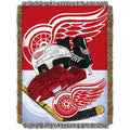 Northwest Nhl Detroit Red Wings Unisex-Adult Woven Tapestry Throw Blanket, 48'' X 60'', Home Ice Advantage