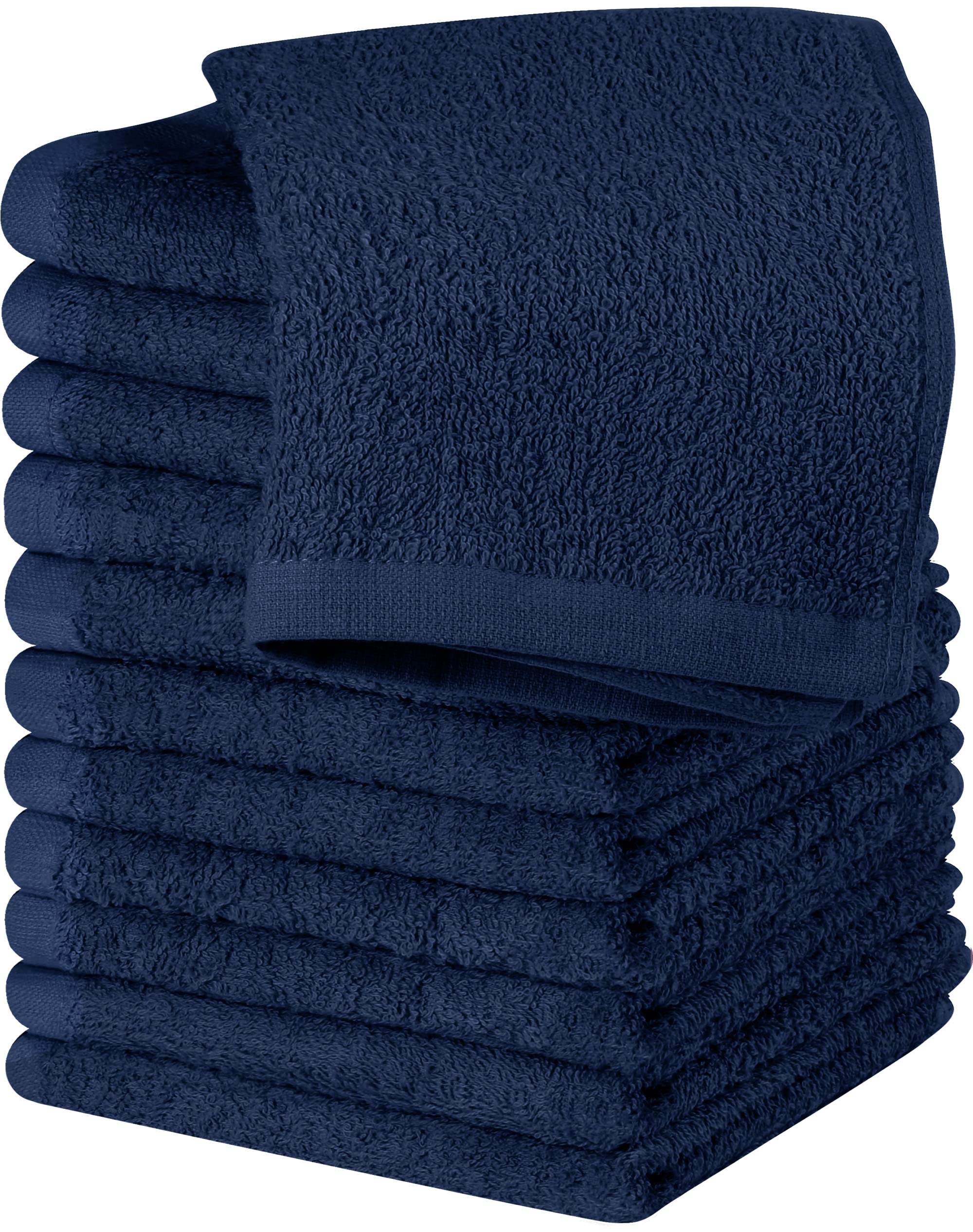Utopia Towels 12 Pack Cotton Washcloths Set - 100% Ring Spun Cotton, Premium Quality Flannel Face Cloths, Highly Absorbent And S
