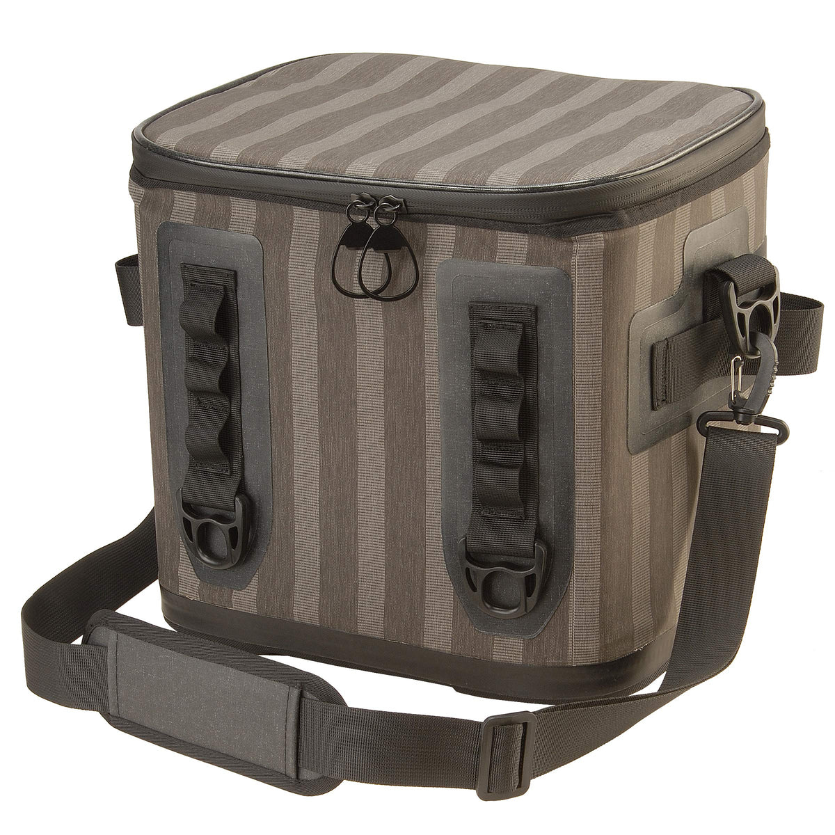 National Outdoor Living Brown Stripe Soft Cooler Tote