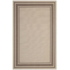 Modway Rim Solid Border 8X10 Indoor And Outdoor In Light And Dark Beige