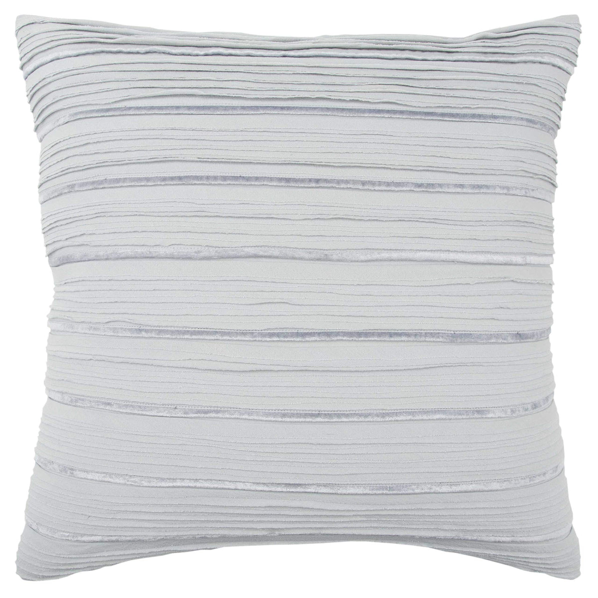 Rizzy Home | T14023 | 20&quot;x20&quot; Light Blue Stripe Decorative Pillow | Poly Fill