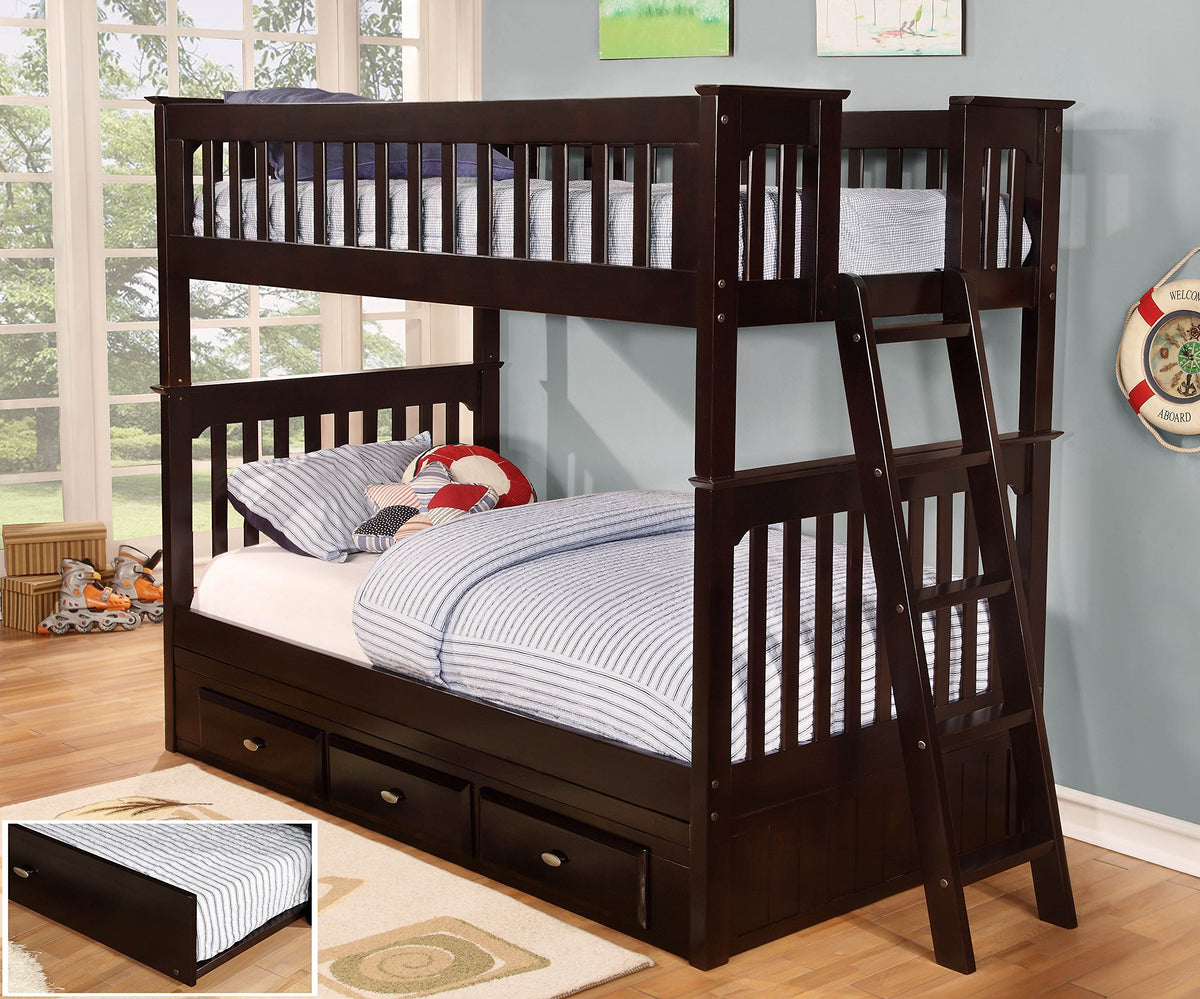 American Furniture Classics Bunk Bed, Twin Over Twin