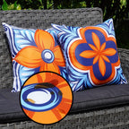 Onway Outdoor Pillow Covers Waterproof 18X18 Set Of 4 Floral Boho Decorative Throw Cushion Cover Farmhouse Pillows For Bench, Co