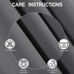 Lemomo 100% Blackout Curtains 52 X 95 Inch/Grey Curtains 2 Panels With Black Lining Room Darkening Thermal Insulated Bedroom Cur