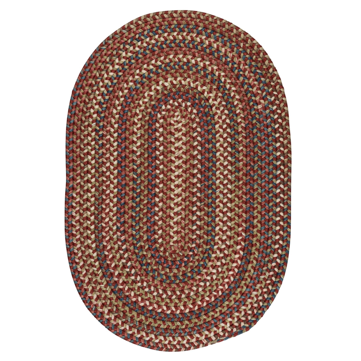 Cedar Cove Polypropylene Braided Rug, 12-Feet By 15-Feet, Rust