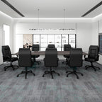 Boss Office Products Executive Leatherplus Chair With Padded Arms In Black