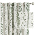 Meetsky Sage Green Curtains 84 Inches Long 2 Panels Boho Curtains For Living Room Light Filtering Patterned Drapes For Bedroom L