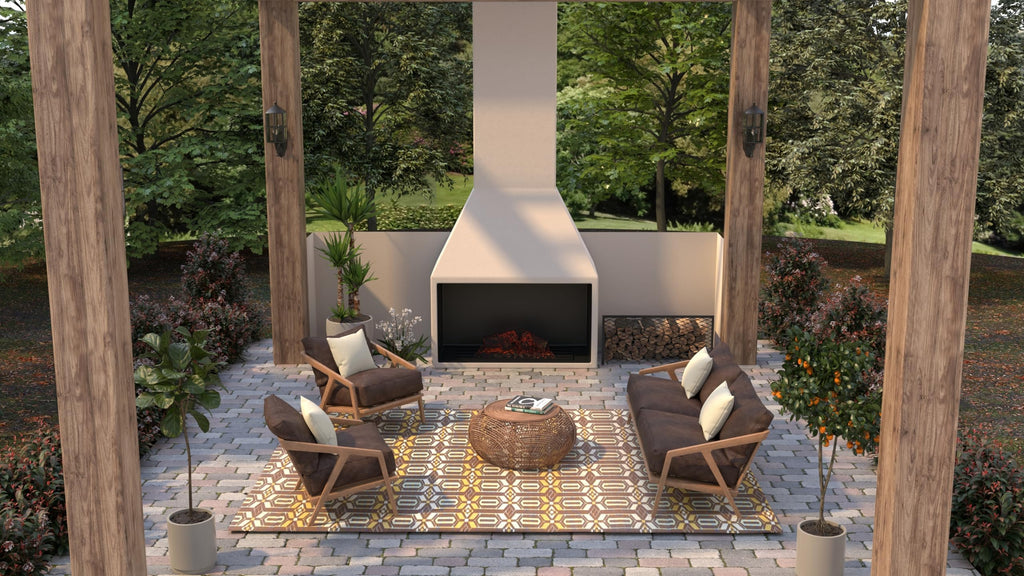 Mad Mats Geometric Outdoor Rug, Reversible Plastic Mat (6' X 9', Moroccan - Arts & Crafts)