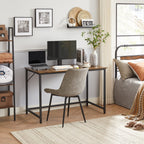 Vasagle Computer Desk, Gaming Desk, Home Office Desk, For Small Spaces, 23.6 X 47.2 X 29.5 Inches, Industrial Style, Metal Frame, Rustic Brown And Black Ulwd039B01