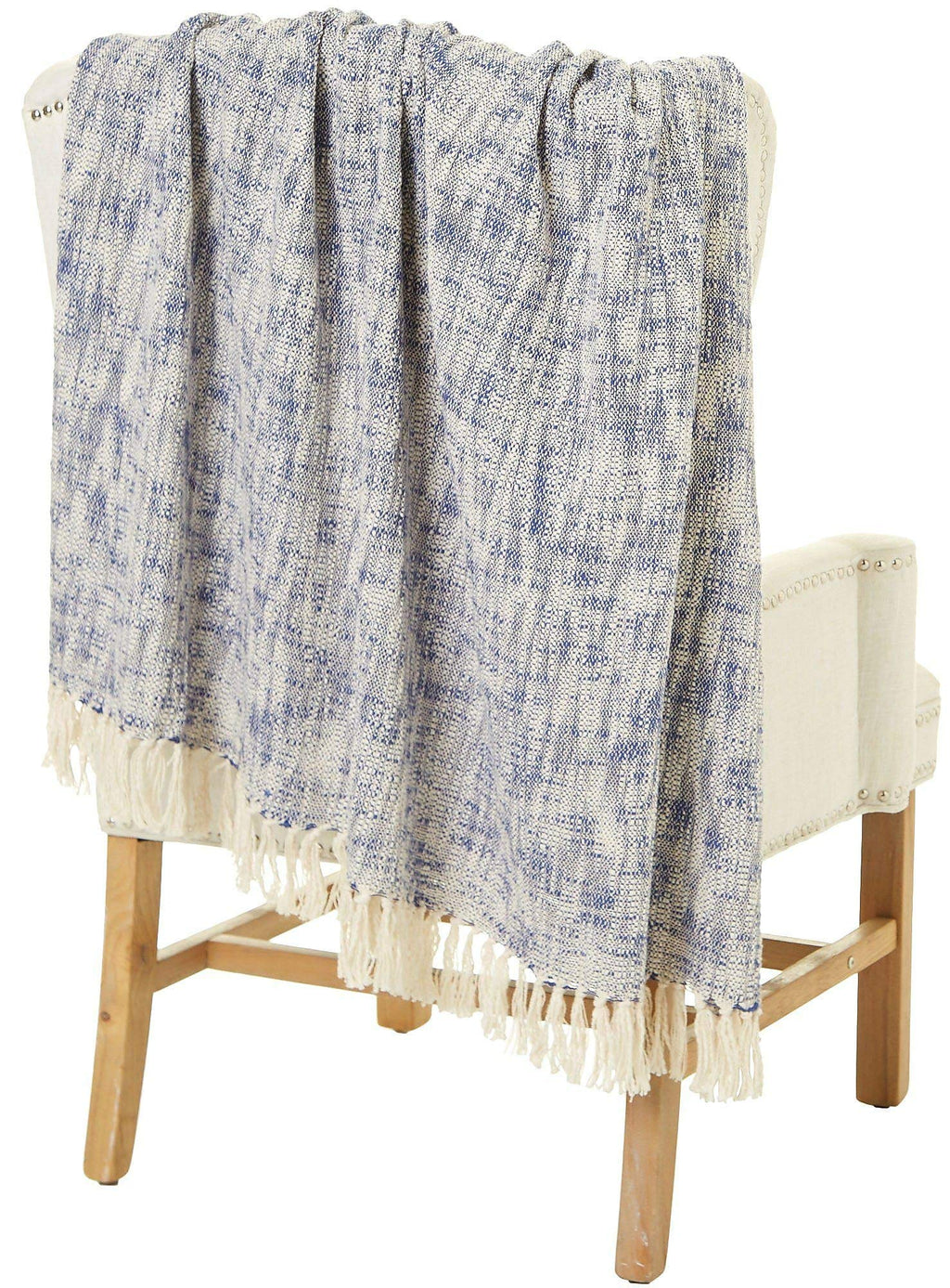 Lr Home 50X60 Inch Soft Hand-Woven Farmhouse Throw Blanket | Perfect For Bed, Sofa, Couch, And Living Room Decor | Warm Blankets