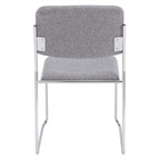 National Public Seating 8600 Series Fabric Padded Signature Stack Chair, Classic Grey