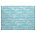 Dalyn Rugs Harbor Ha7 Blue Washable 2'6" X 3'10" Indoor Outdoor Area Rug, Easy Clean, Machine Washable, Non Shedding, Bedroom, Living Room, Dining Room, Kitchen, Patio Rug