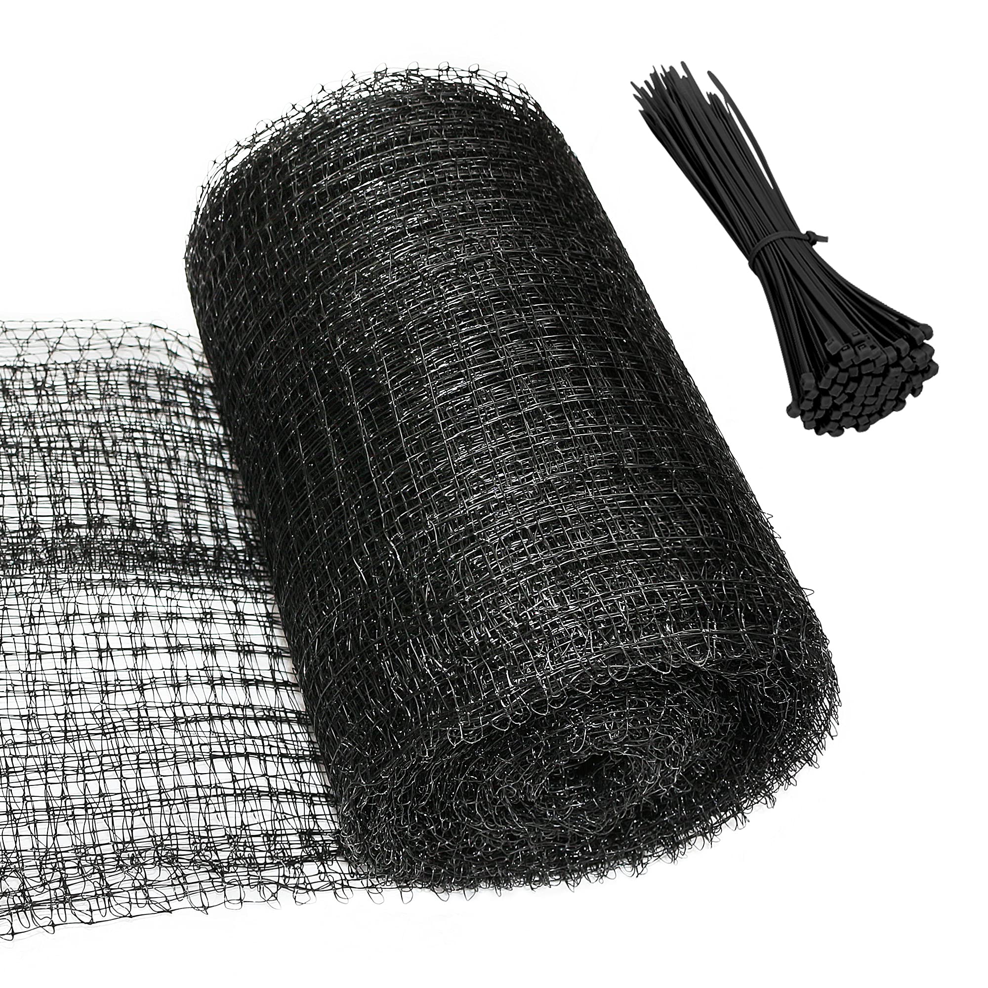 Gardzen 6.8Ft X 30Ft Anti Bird Netting, Pond Net With 20Pcs Cable Ties - Protect Your Garden Vegetables Fruit Plants Ponds