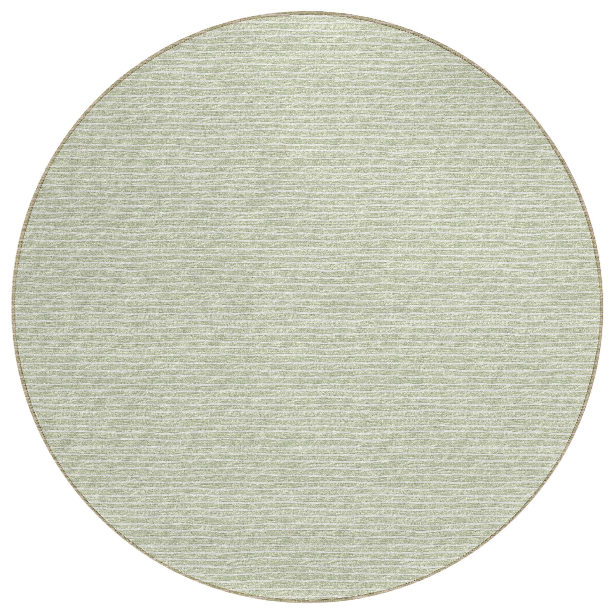 Dalyn Rugs Laidley LA1 Green 4 x 4 Indoor Outdoor Round Rug, Easy Clean, Machine Washable, Non Shedding, Bedroom, Living Room,