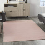 Nourison Essentials Indoor/Outdoor Pink 4' X 6' Area Rug, Easy -Cleaning, Non Shedding, Bed Room, Living Room, Dining Room, Backyard, Deck, Patio (4X6)