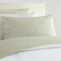 Laurel & Mayfair 250Tc 100% Cotton Gingham Print Sheet Set, King, Green