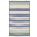 Frazada Stripe Rugs, 9 X 12, Light Blue & Mint