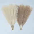 Simplecool Faux Pampas Grass Decor. 6 Stems 17    Short Artificial Pampas Grass. Room Decor Aesthetic. Boho Decor For Home Livin