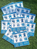 Denim Theme Tambola Tickets (10 Pcs) | FashionInspired Housie Activity for Blue Dress Code Celebrations | Perfect for Ladies Ki