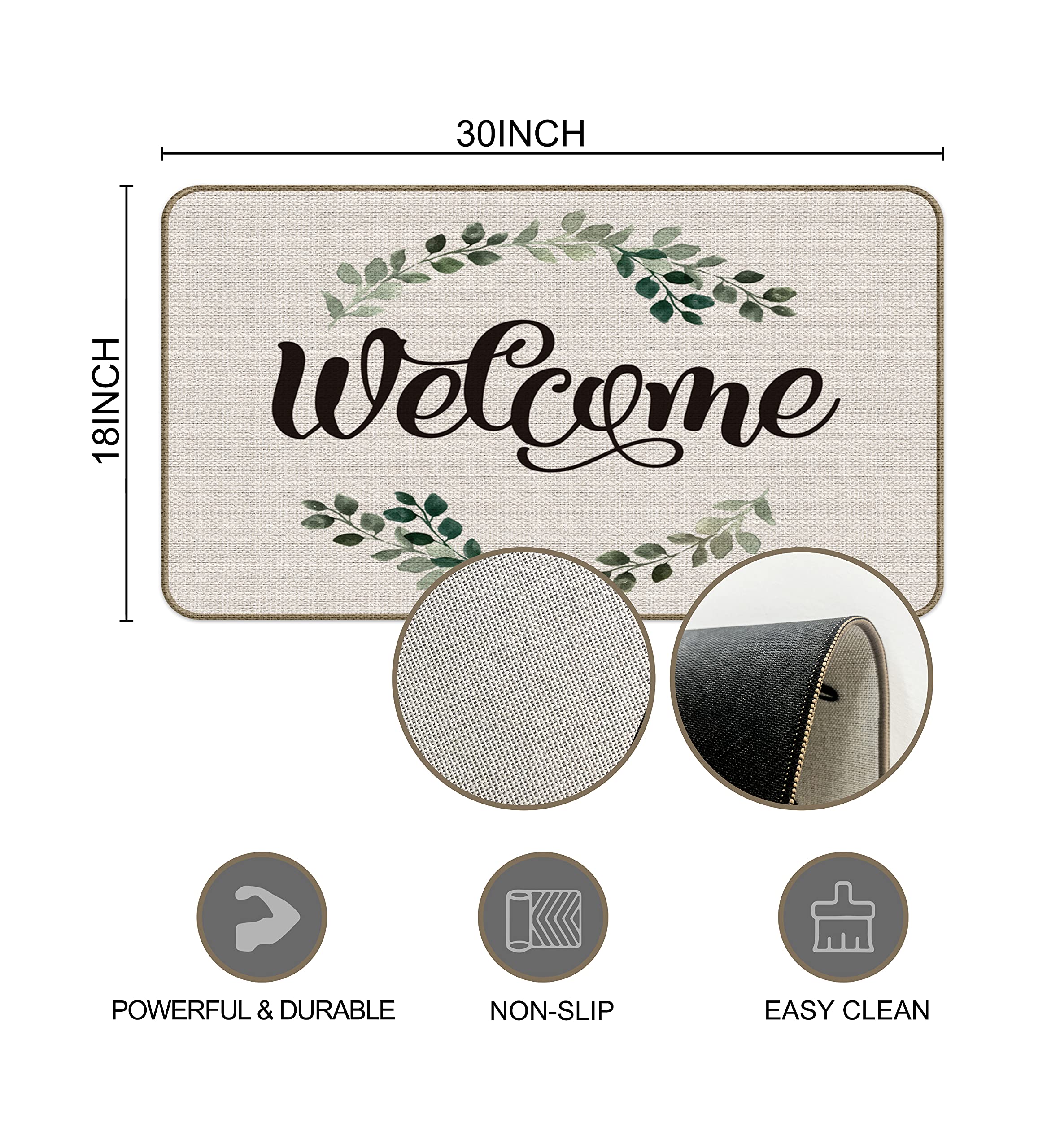 M-Qizi Welcome Rv Door Mat - Best Gifts For Rv Owners, 30'X17' Camper Door Mat, Rv Decorations For Inside Camper, Rv Mat, Camp