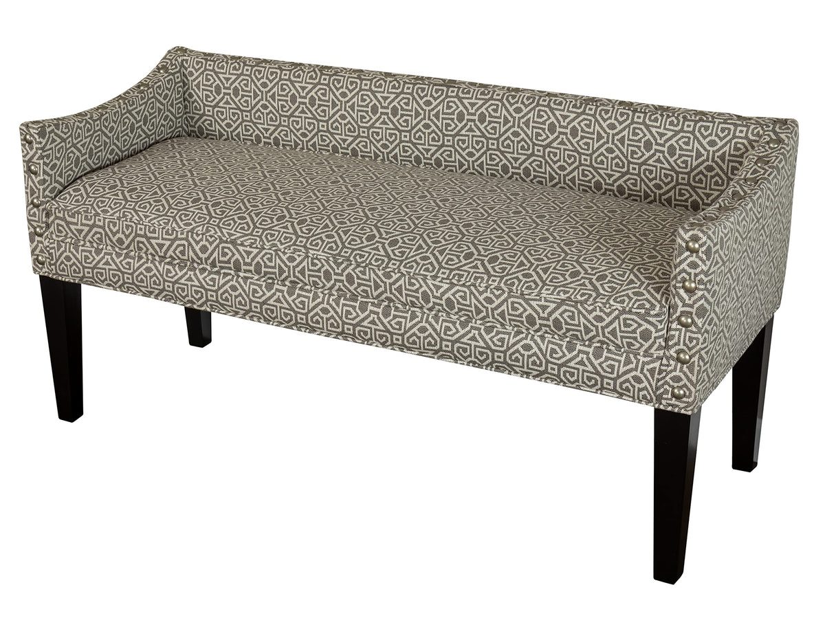 Leffler Home Whitney Bench, Lunis Pewter