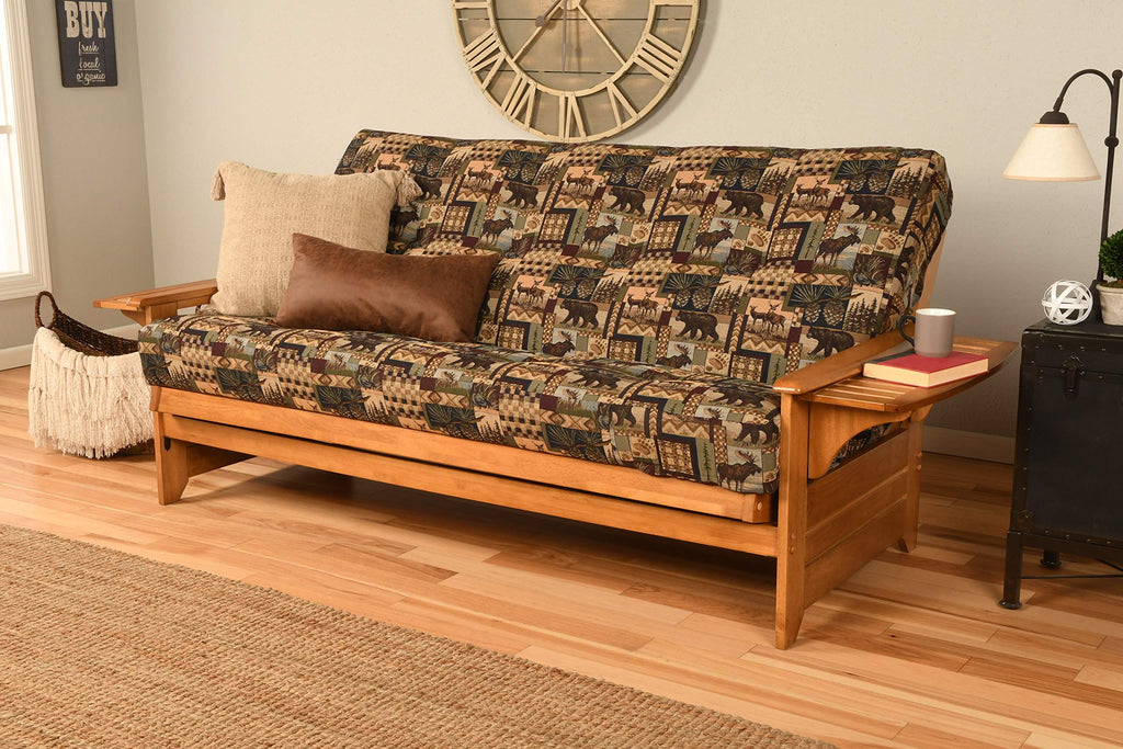Kodiak Furniture Phoenix Full Size Futon in Butternut Finish, Peter's Cabin