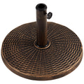 Yaheetech 22 lbs Heavy Duty Outdoor Umbrella Base 18 Round Patio All-Weather Umbrella Stand Market Umbrella Base for Garden & La