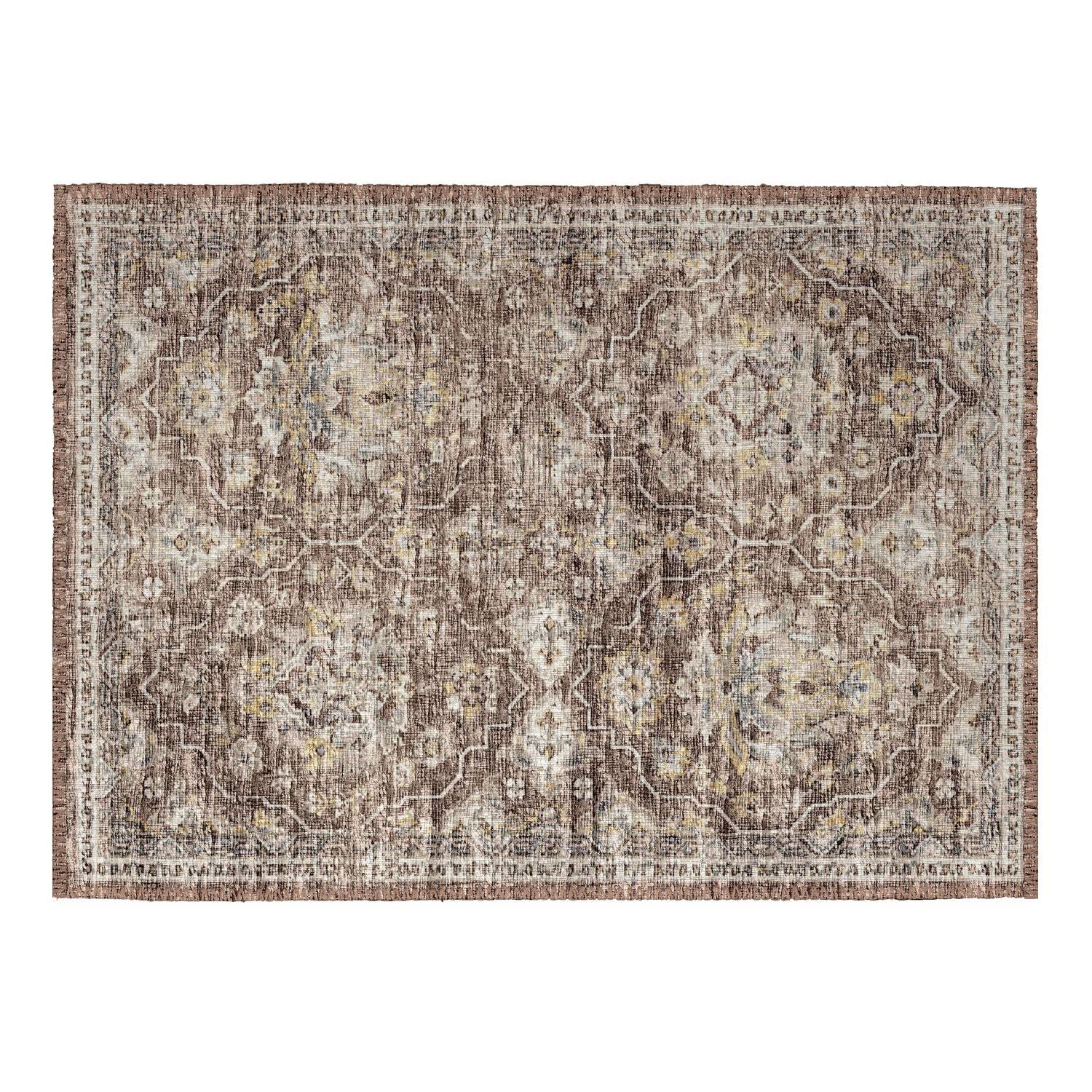 Marbella Mb4 Brown Traditional Rug Rectangle 10' X 14'