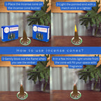 Nag Champa Incense Cones - Total 20 Cone Incense - Dual Pack Of 10 Insence Cones - Incense Cones Scented - Cone Incense Scents -