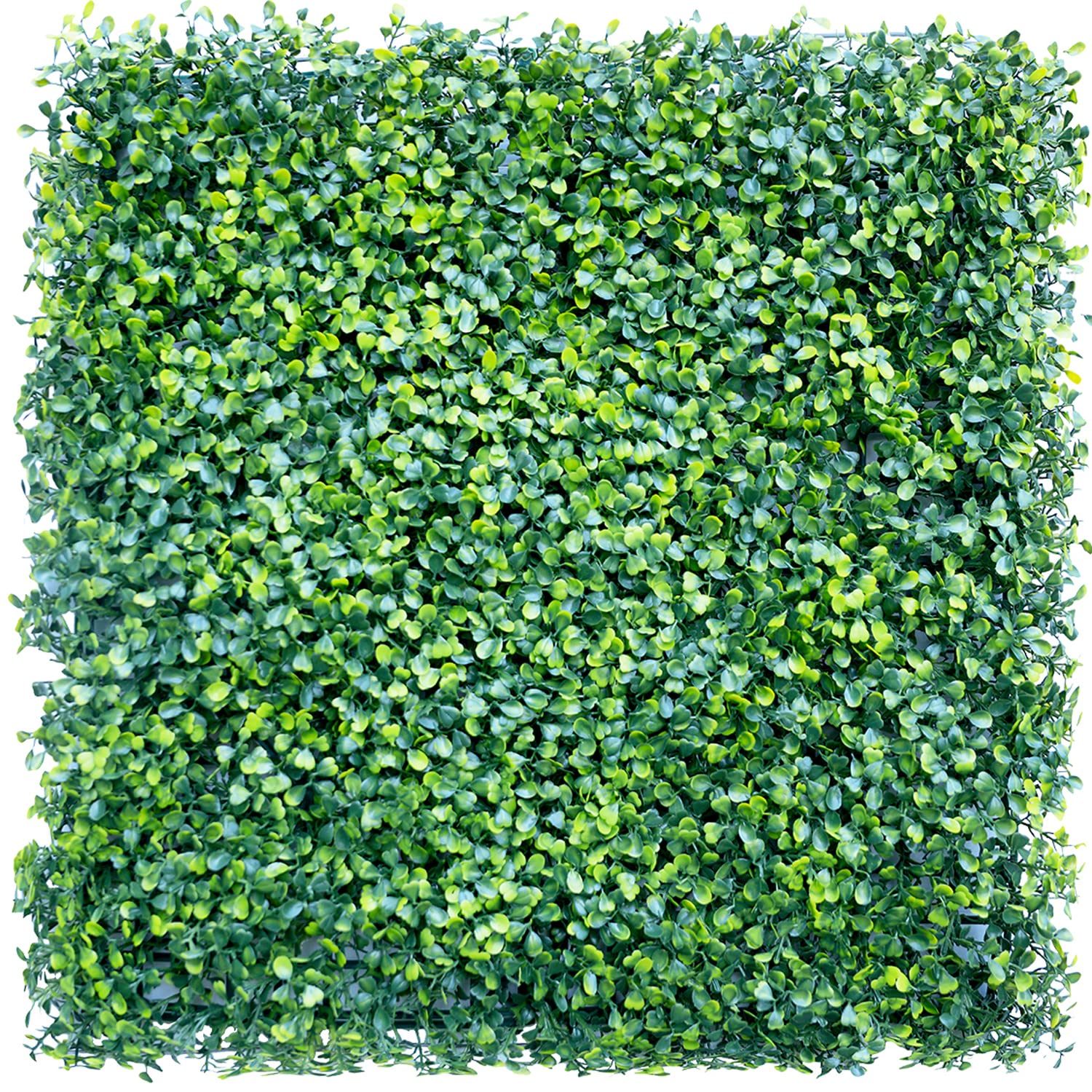 E&K 20' X 20' Artificial Plant Fence Panel Faux Leaves Grass Wall Privacy Screen Panel Decorative For Indoor Outdoor (Double C