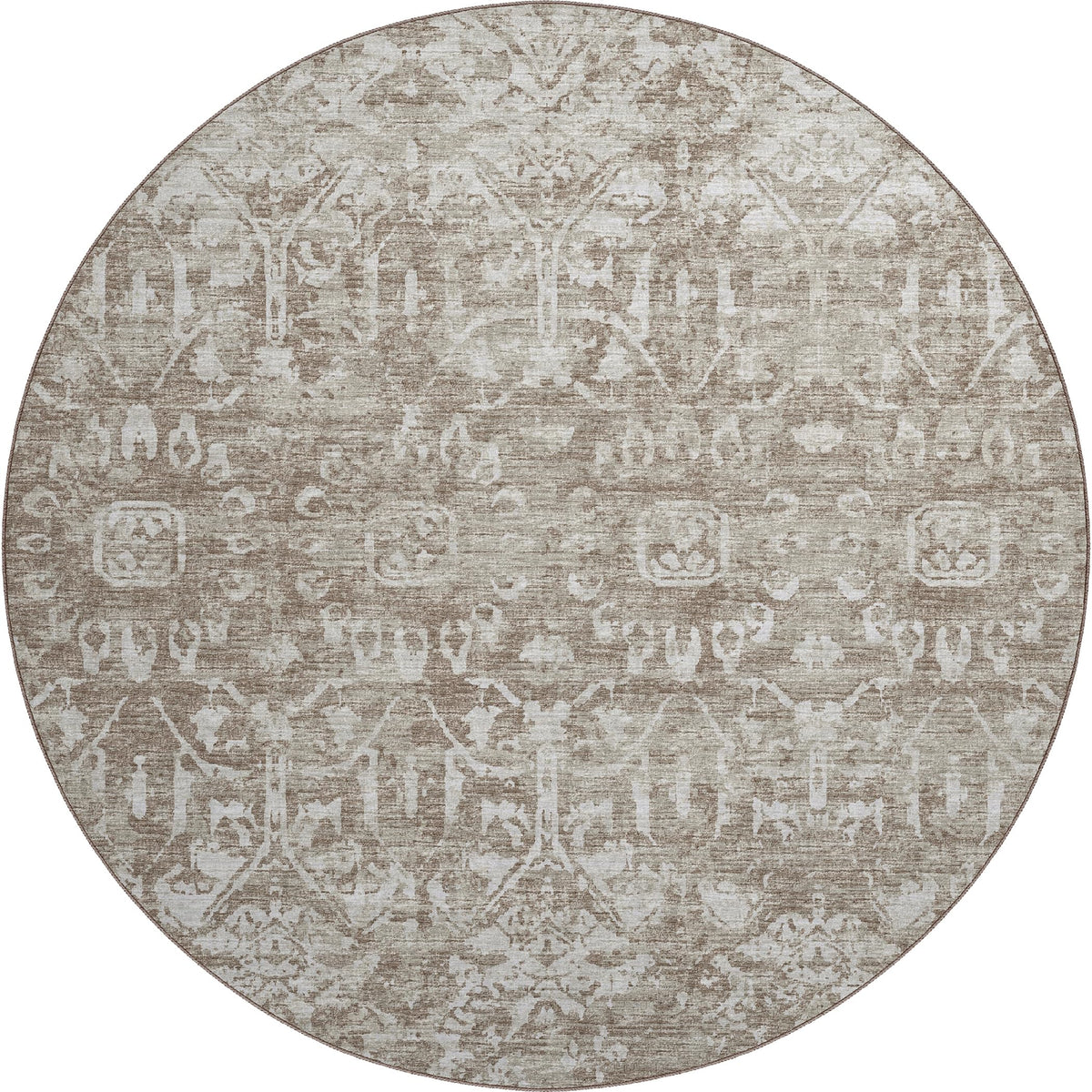 Aberdeen Ab1 Beige 8' X 8' Round Rug