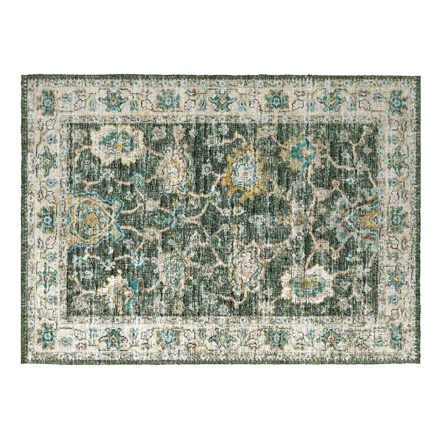 Marbella Mb6 Green Traditional Rug Rectangle 10' X 14'