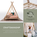 American Furniture Classics Model Full Teepee Full Size Teepee Bed with Raised Base