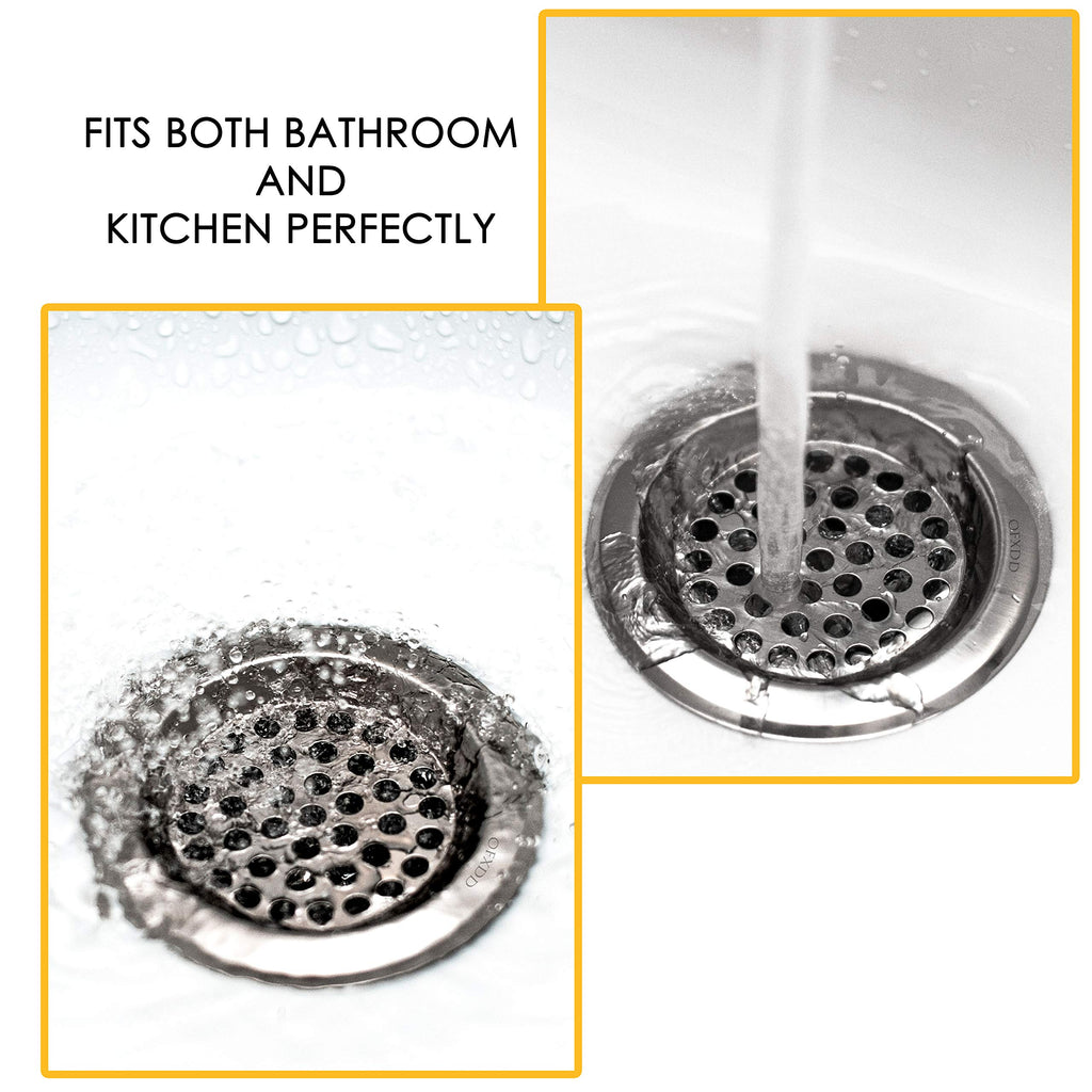 Ofxdd Stainless Hair Catcher, Drain Sink Strainer, Bathroom Drain Protector, Bathroom Drain Catcher 3', Drain Hole Cover