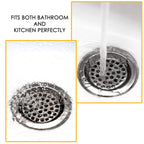 Ofxdd Stainless Hair Catcher, Drain Sink Strainer, Bathroom Drain Protector, Bathroom Drain Catcher 3', Drain Hole Cover